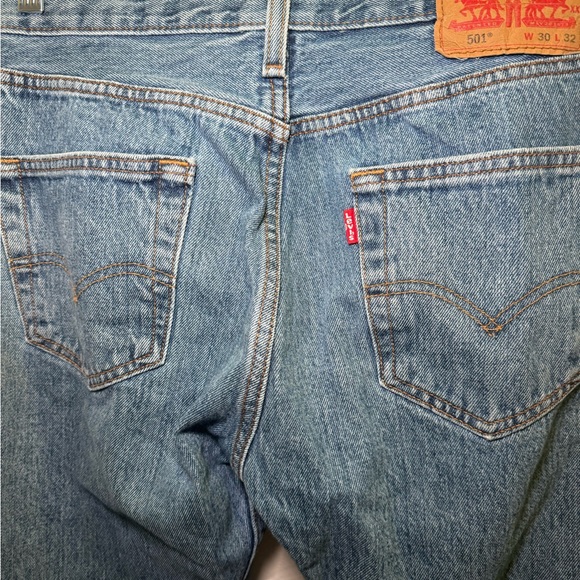 Levi’s 501 Skinny high waist vintage style blue jeans w30 l32 - Picture 6 of 8